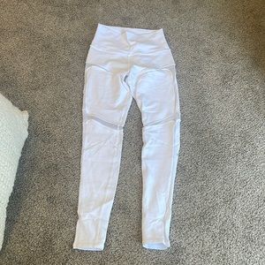Alo White Legging with meshing